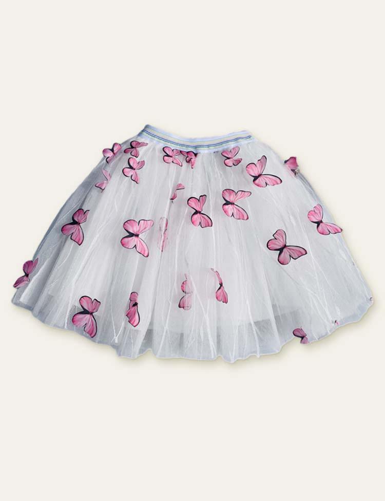 3D Butterfly Mesh Skirt - Mini Berni