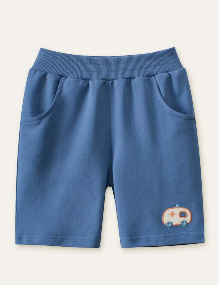 Ambulance Embroidered Shorts - Mini Berni