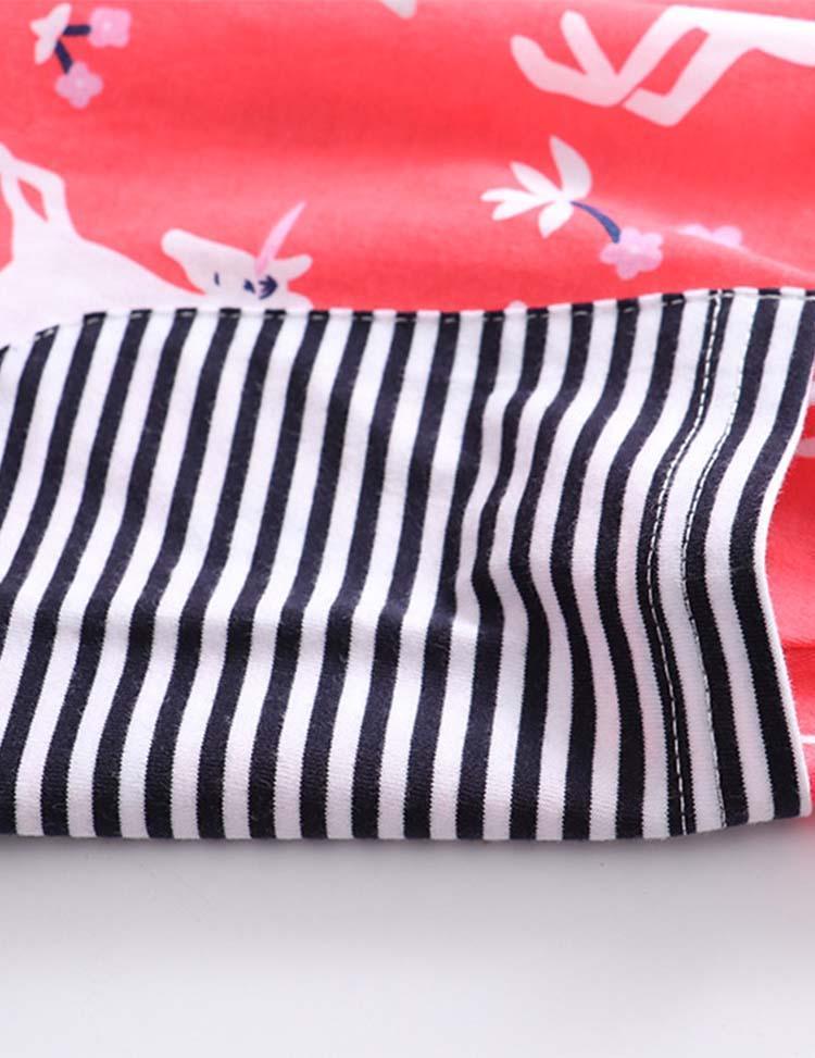 Animal Print Striped Dress - Mini Berni