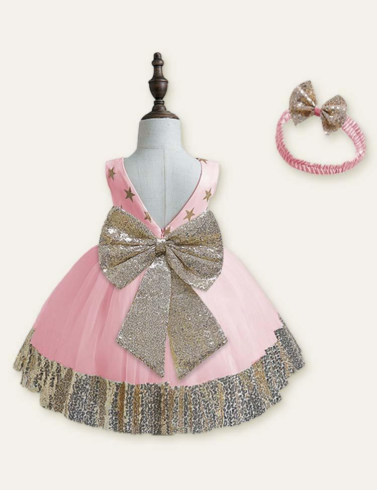 Bow Sleeveless Party Dress - Mini Berni