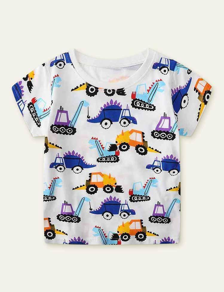 Boys' Cartoon Knitted T-shirt - Mini Berni