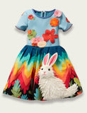 Bunny Embroidered Dress - Mini Berni