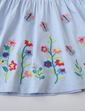 Butterfly Embroidered Long Dress - Mini Berni