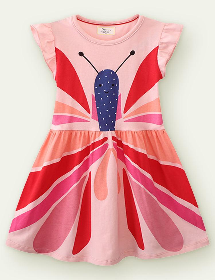 Butterfly Print Dress - Mini Berni