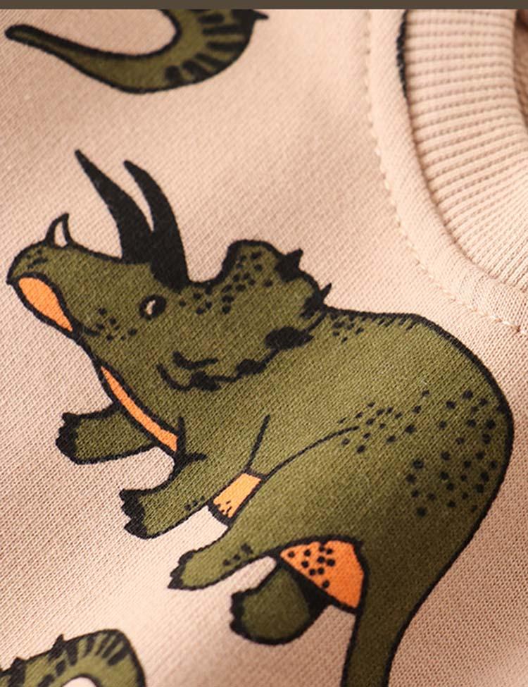 Cartoon Dinosaur Printed Sweatshirt - Mini Berni
