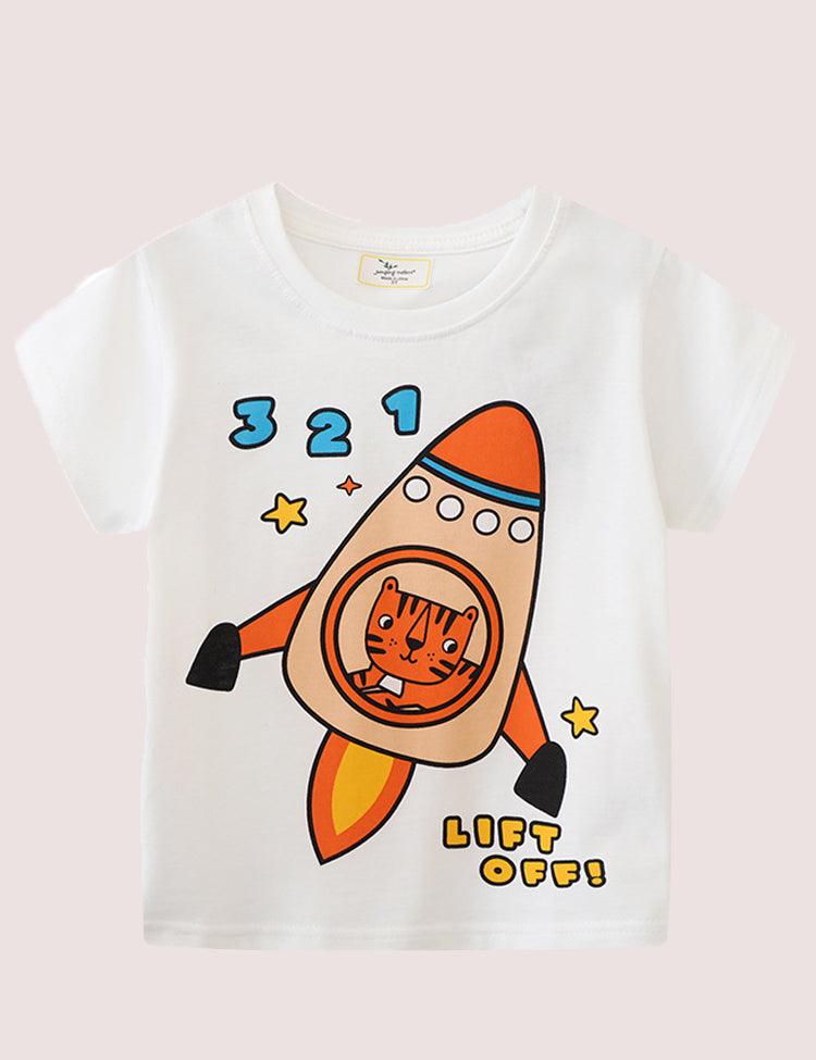 Cartoon Pattern T-shirt - Mini Berni