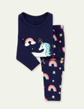 Cartoon Shark Printed Pajamas - Mini Berni
