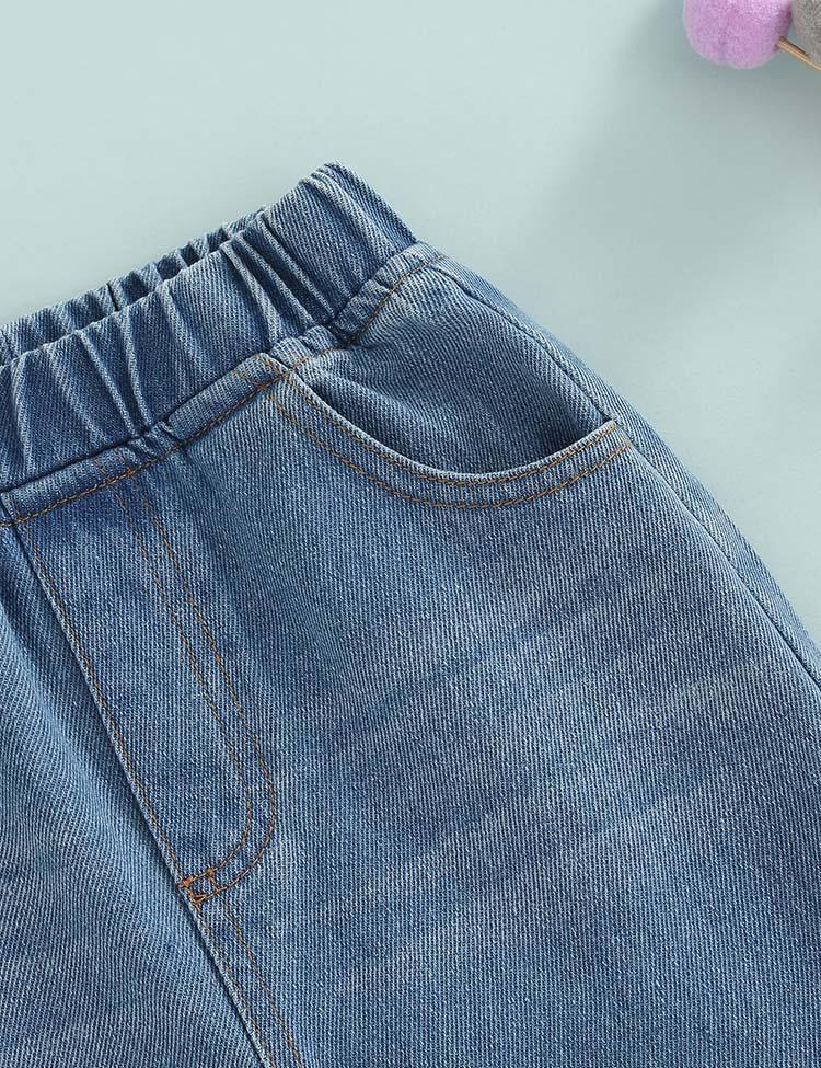 Denim Bell-Bottom Jeans - Mini Berni