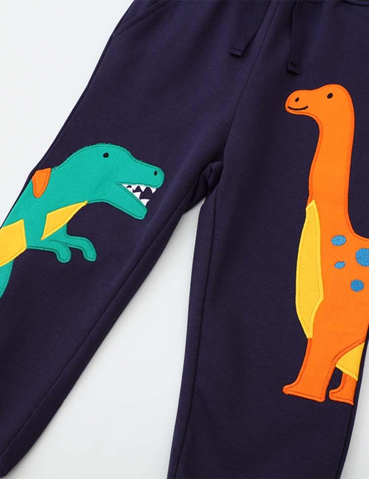 Dinosaur Appliqué Sweatpants - Mini Berni
