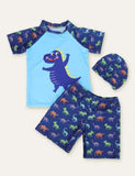 Dinosaur Swim Suit + Cap - Mini Berni