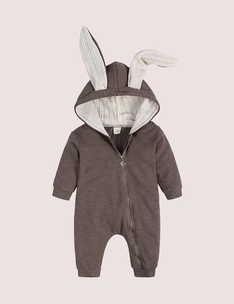 Easter Long Ear Bunny Hoodie Romper - Mini Berni