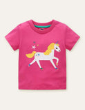Fish Unicorn Appliqué T-shirt - Mini Berni