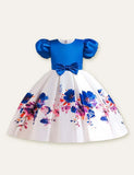 Floral Bow Party Dress - Mini Berni