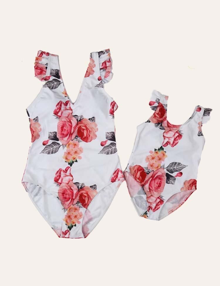 Floral Family Matching Swim Suit - Mini Berni