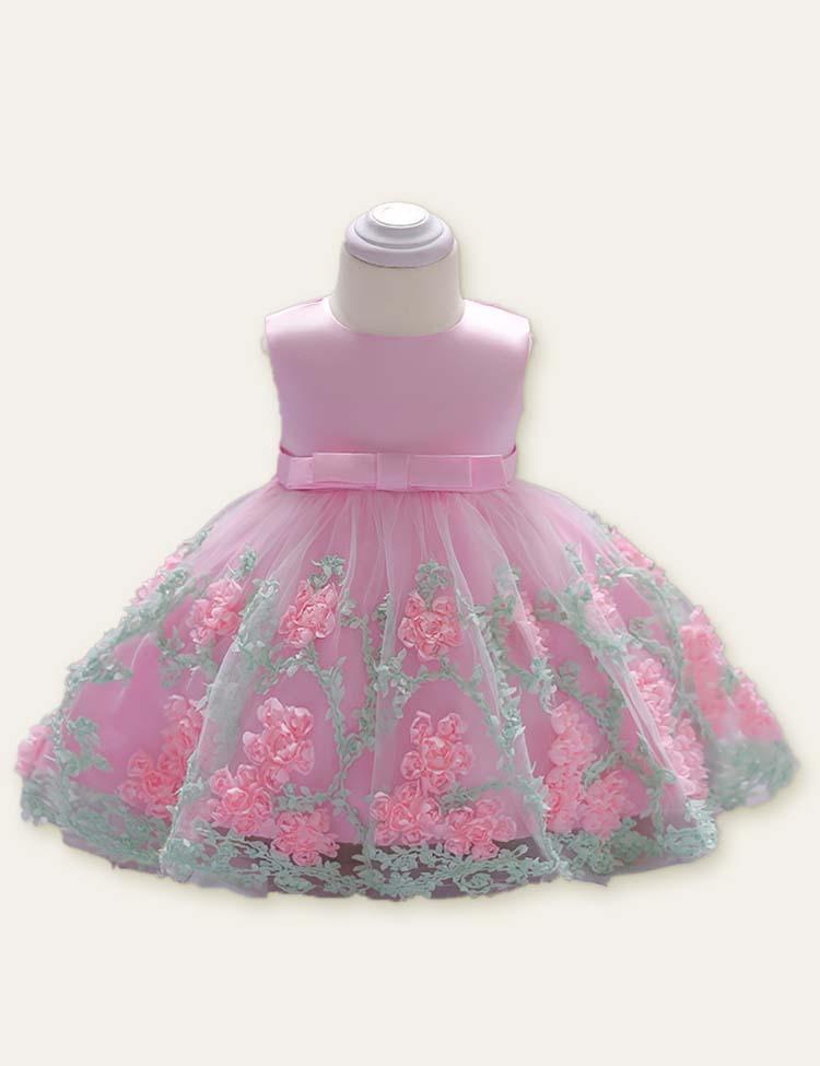 Floral Mesh Party Dress - Mini Berni