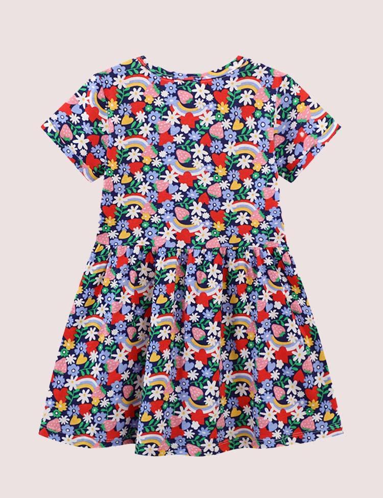 Floral Rainbow Dress - Mini Berni