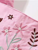 Flower Embroidered Sleeveless Dress - Mini Berni