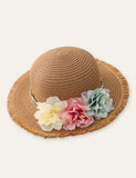 Flower Vacation Straw Hat - Mini Berni