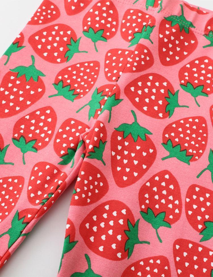 Full Printed Strawberry Leggings - Mini Berni