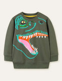 Funny Dinosaur Printed Sweatshirt - Mini Berni