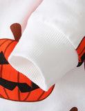 Halloween Pumpkin Printed Long Sleeve T-shirt - Mini Berni