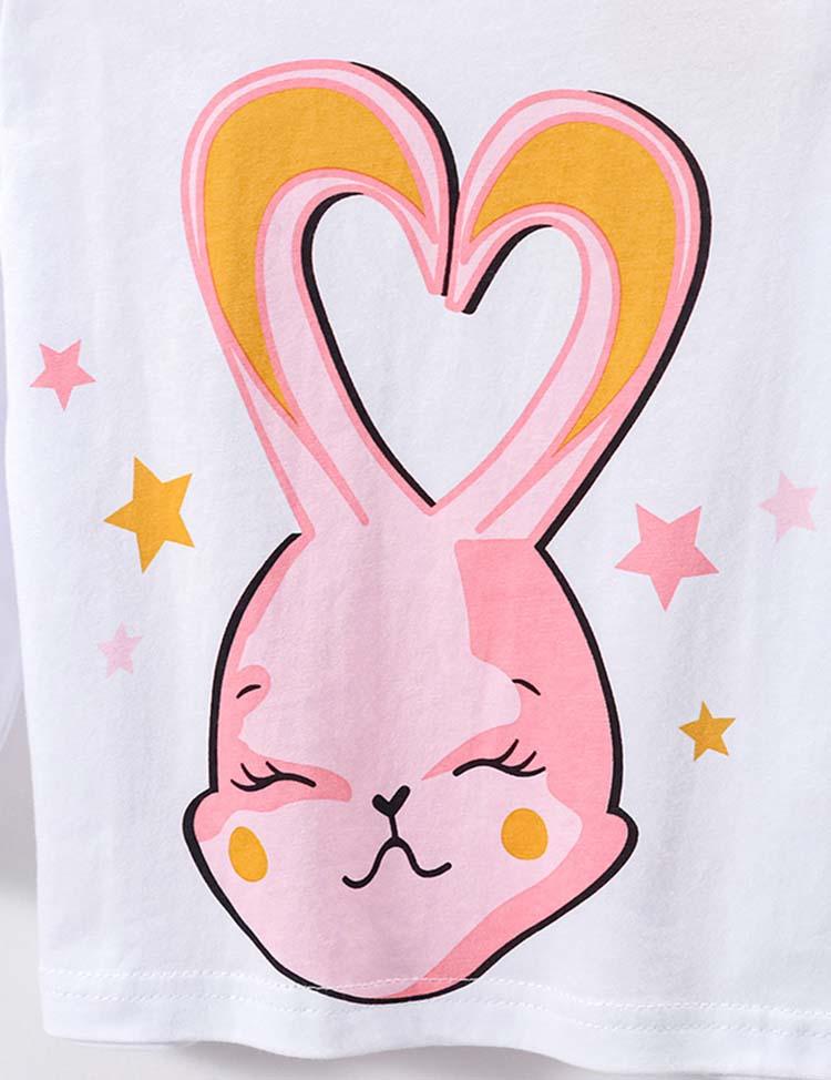 Happy Rabbit Printed Long Sleeve T-shirt - Mini Berni