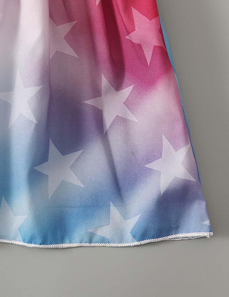 Independence Day Printed Sleeveless Dress - Mini Berni