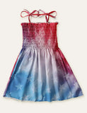 Independence Day Printed Sleeveless Dress - Mini Berni