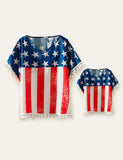 Independence Day StripedFamily Matching T-shirt - Mini Berni