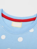 Ladybug Appliqué Polka Dot Dress - Mini Berni