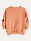Leopard Appliqué Sweatshirt + Zoo Printed Leggings - Mini Berni