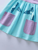 Mermaid Sea Printed Dress - Mini Berni
