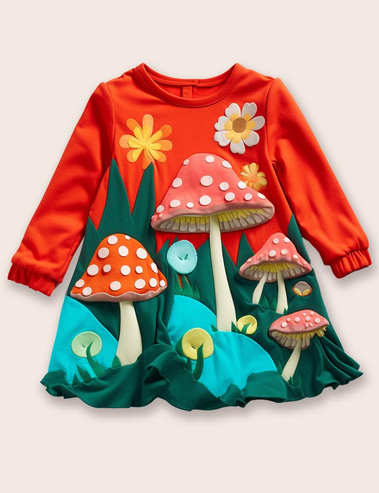 Mushroom Sweatshirt Dress - Mini Berni