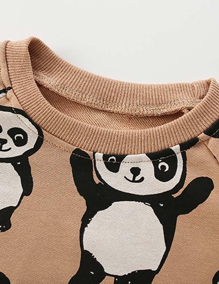 Panda Printing Sweatshirt - Mini Berni