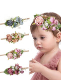 Pastoral Style Emulational Flower and Grass Nylon Headband - Mini Berni