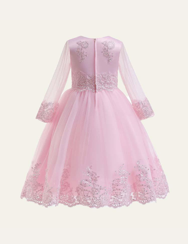 Pure Color Sequins Mesh Party Dress - Mini Berni