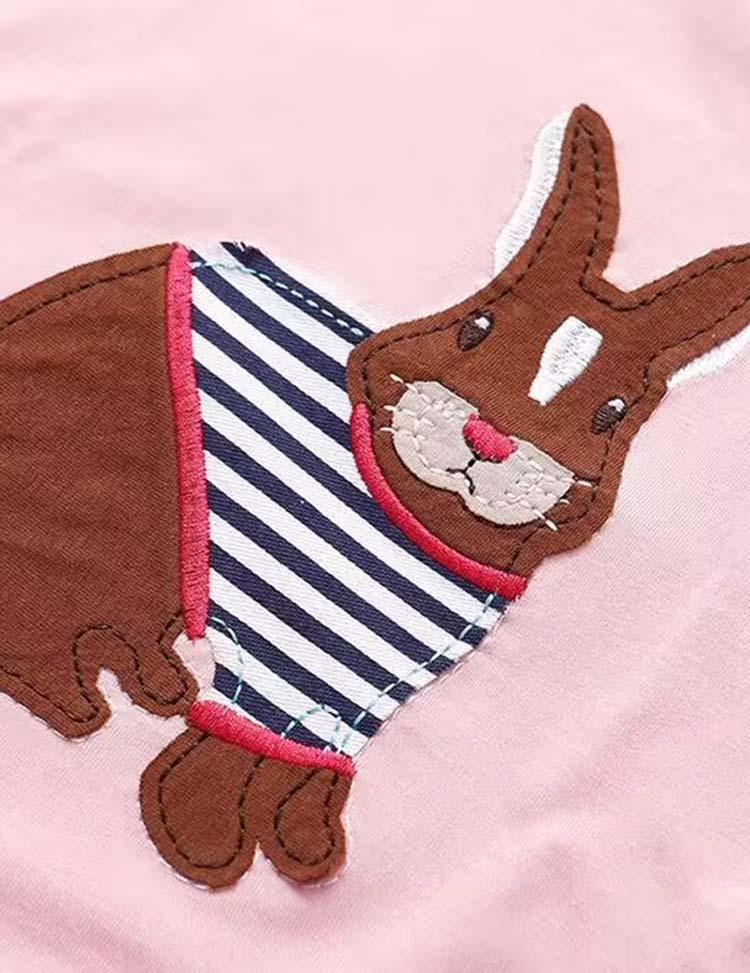 Rabbit Appliqué T-shirt - Mini Berni