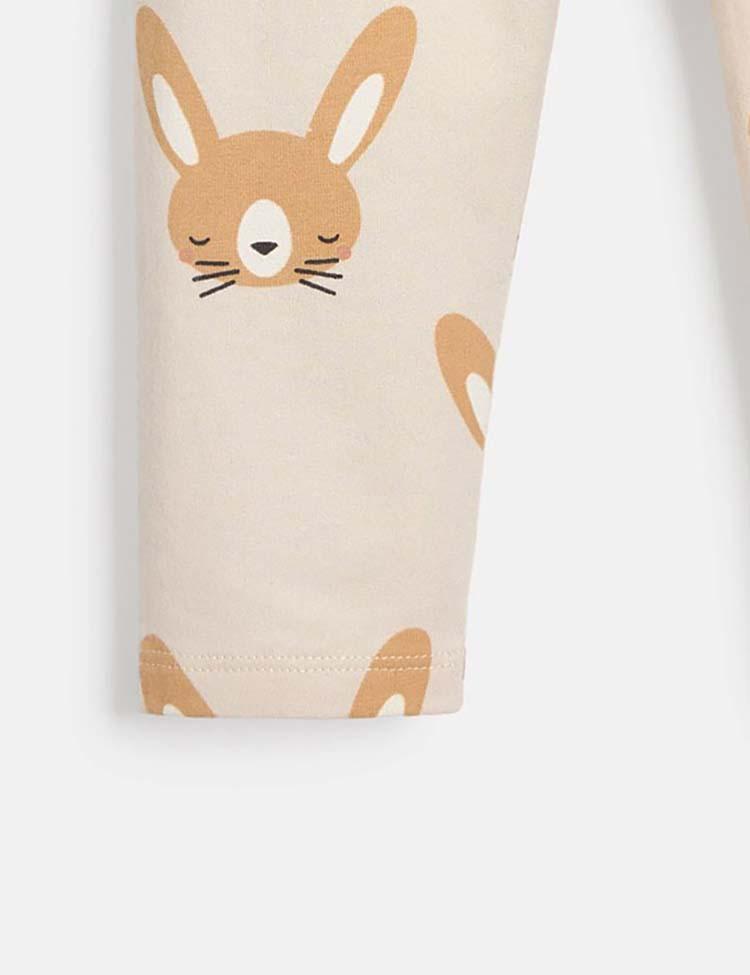 Rabbit Printed Leggings - Mini Berni
