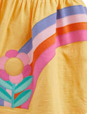 Rainbow Butterfly Appliqué Dress - Mini Berni