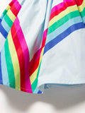 Rainbow Halter Neck Dress - Mini Berni