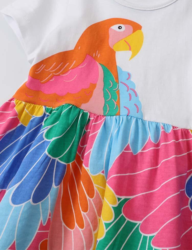 Rainbow Parrot Dress - Mini Berni
