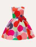 Rainbow Polka Dot Party Dress - Mini Berni