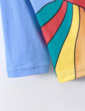 Rainbow Rocket Printed Long Sleeve T-shirt - Mini Berni