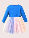 Rainbow Sequin Tulle Dress - Mini Berni