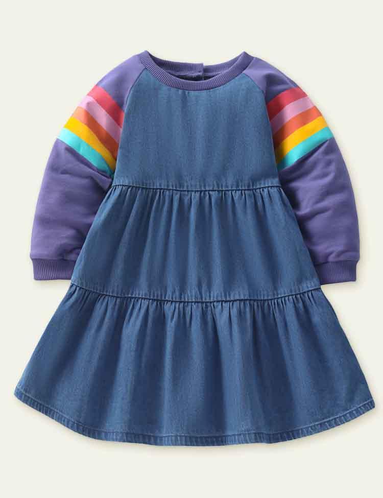 Rainbow Sleeve Dress - Mini Berni