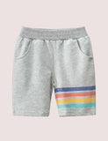 Rainbow Striped Shorts - Mini Berni