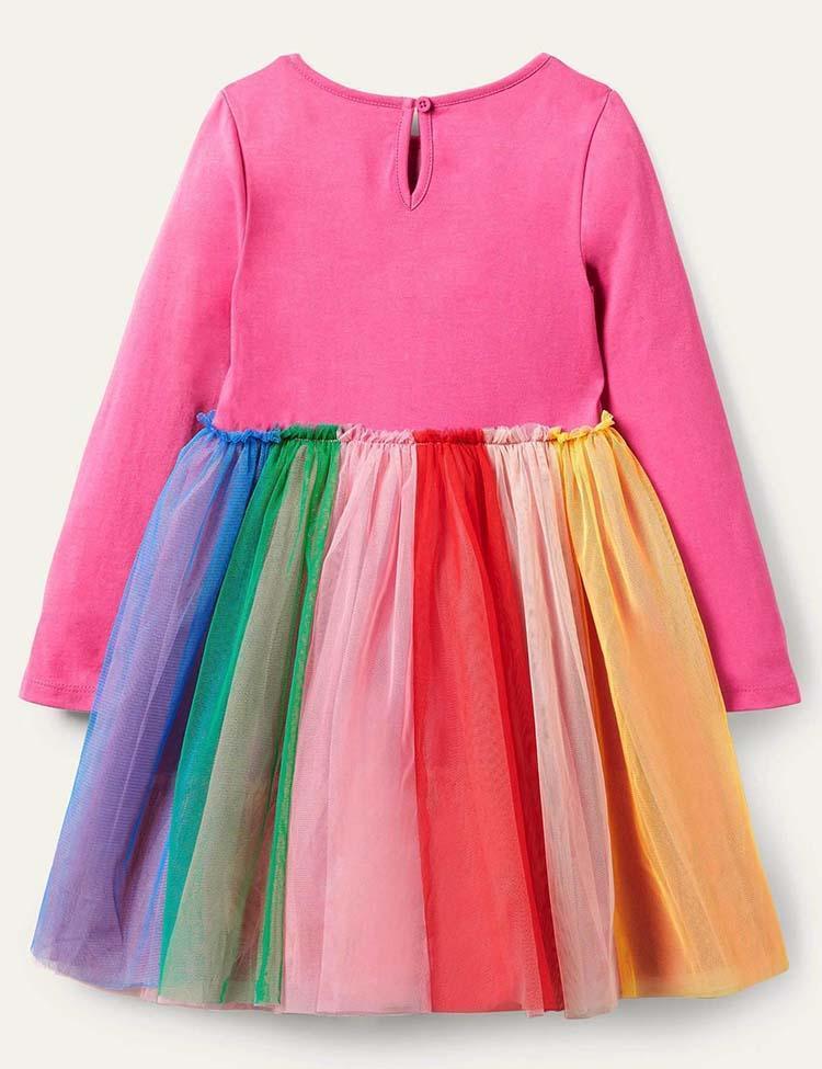 Rainbow Tulle Dress - Mini Berni