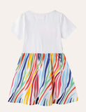 Rainbow Zebra Prints Dress - Mini Berni