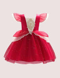 Red Mesh Party Dress - Mini Berni