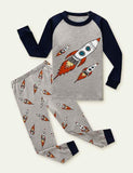 Rocket Print Pajamas - Mini Berni